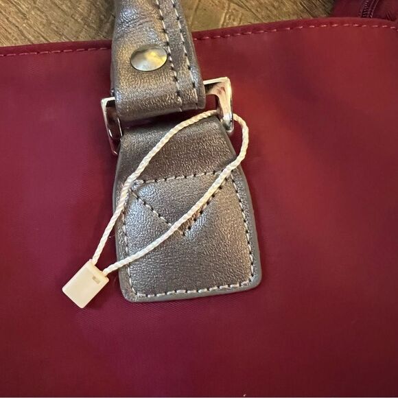 JM New York Bag Joy Mangano Burgundy Wine & Silver NWOT - Picture 14 of 16